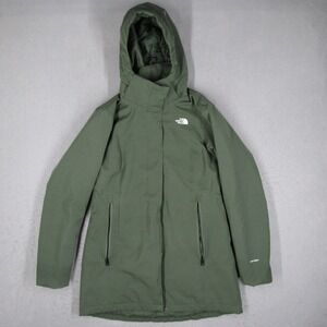 The North Face Womens DryVent Insulated Parka Jacket Green NF0A3C8G Medium